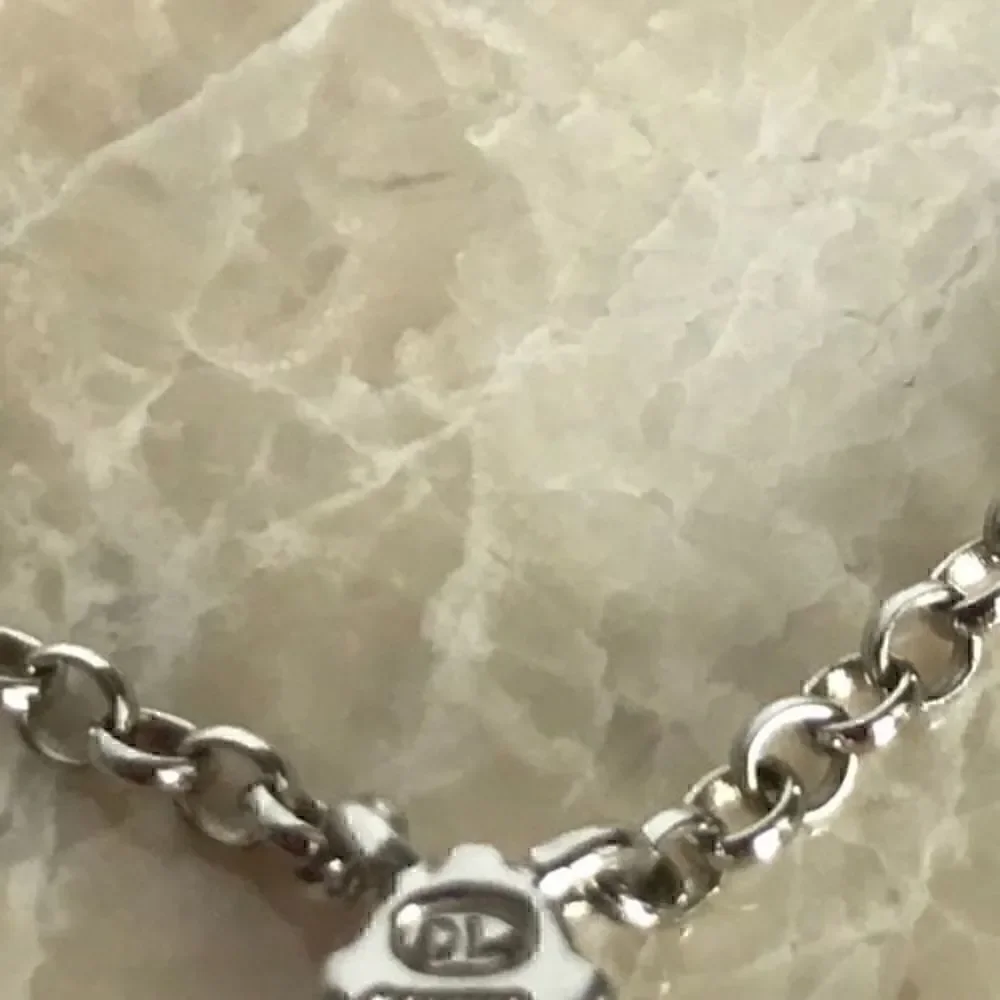 DON LUCAS necklace‎ 925 silver Swarovski Cristals​​​​​​​​​